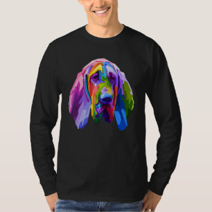 Bloodhound Colourful Pop Art Portrait For Dog Owne T-Shirt