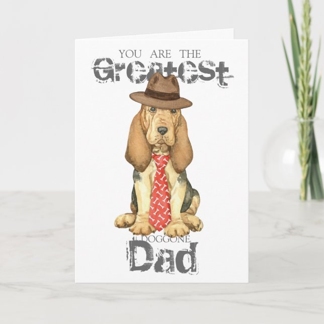 Bloodhound Dad Card (Front)