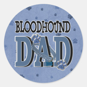 Bloodhound DAD Classic Round Sticker