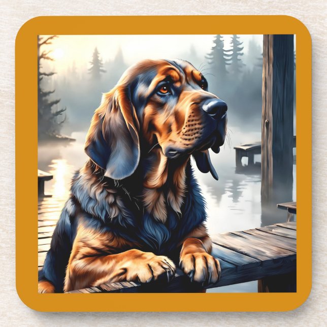 Bloodhound Dog Coaster (Front)
