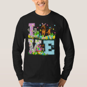 Bloodhound Dog Easter Egg Hunt Funny Love Bloodhou T-Shirt