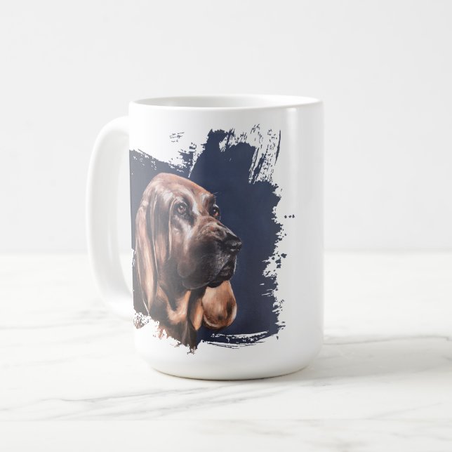 Bloodhound dog love mug  (Front Left)