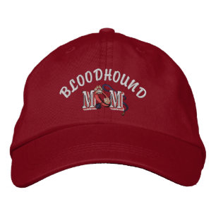 Bloodhound Dog MOM Embroidered Hat