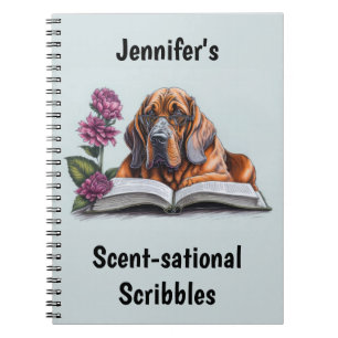 Bloodhound Dog Personalised Notebook