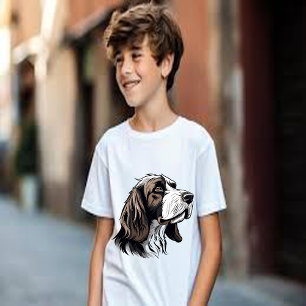Bloodhound dog portrait T-Shirt