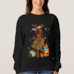 Bloodhound Dog Reindeer Santa Christmas Pyjamas Fa Sweatshirt<br><div class="desc">Bloodhound Dog Reindeer Santa Christmas Pyjamas Family Dogs</div>