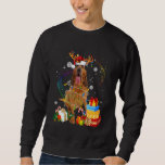 Bloodhound Dog Reindeer Santa Christmas Pyjamas Fa Sweatshirt<br><div class="desc">Bloodhound Dog Reindeer Santa Christmas Pyjamas Family Dogs</div>