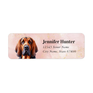 Bloodhound Dog Return Address Labels