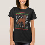 Bloodhound Dog Santa Claus Ugly Christmas Pattern  T-Shirt<br><div class="desc">Bloodhound Dog Santa Claus Ugly Christmas Pattern X Mas  1</div>