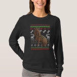 Bloodhound Dog Santa Claus Ugly Christmas Pattern  T-Shirt<br><div class="desc">Bloodhound Dog Santa Claus Ugly Christmas Pattern X Mas</div>