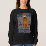 Bloodhound Dog Santa Hat Ugly Christmas Sweater<br><div class="desc">Bloodhound Dog Santa Hat Ugly Christmas Sweater</div>