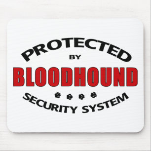 Bloodhound Dog Security Mouse Pad