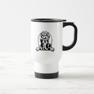 Bloodhound dog travel mug
