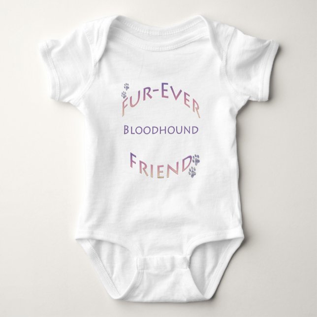 Bloodhound Furever Baby Bodysuit (Front)