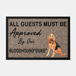 Bloodhound Gifts, Bloodhound Owner Warming Doormat