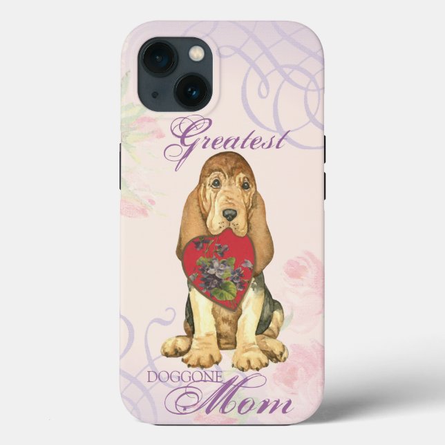 Bloodhound Heart Mum Case-Mate iPhone Case (Back)