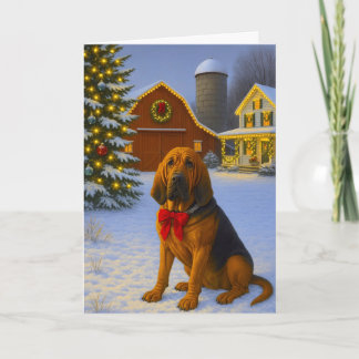 Bloodhound Holiday Card