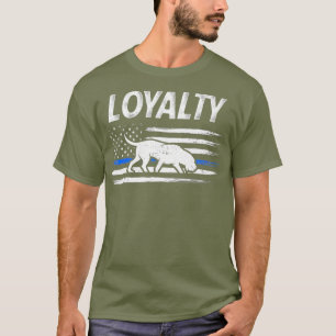 Bloodhound K9 Police Loyalty Partner Dog Thin T-Shirt