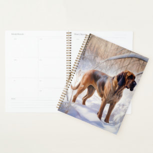 Bloodhound Let It Snow Christmas Planner