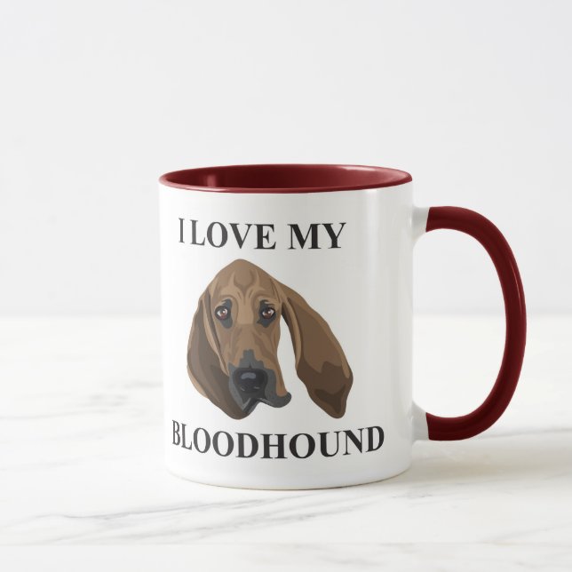 Bloodhound Love Mug (Right)
