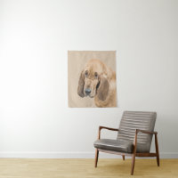 Bloodhound Painting - Cute Original Dog Art