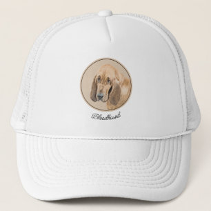 Bloodhound Painting - Cute Original Dog Art Trucker Hat