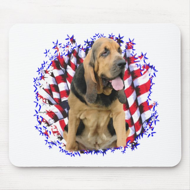 Bloodhound Patriot Mouse Pad (Front)
