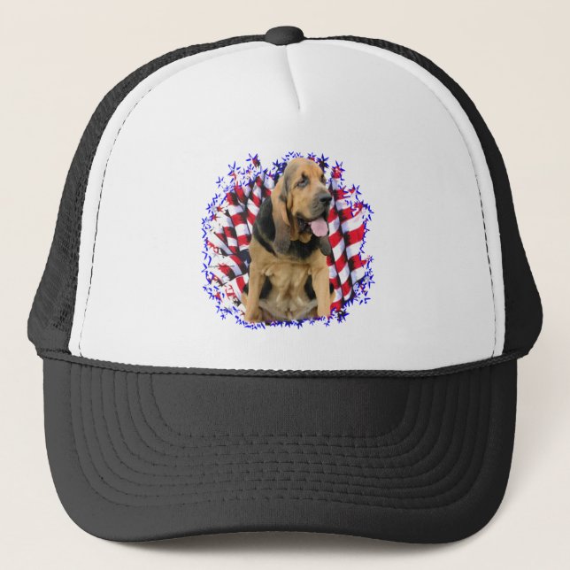 Bloodhound Patriot Trucker Hat (Front)