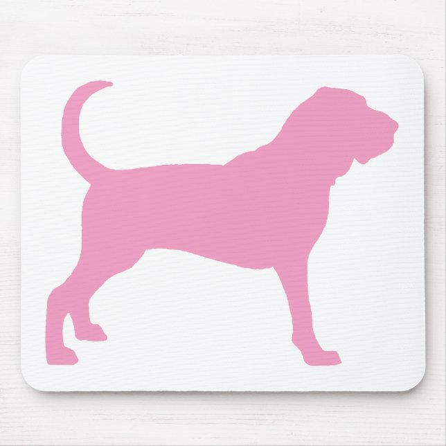 Bloodhound (pink) mouse pad (Front)