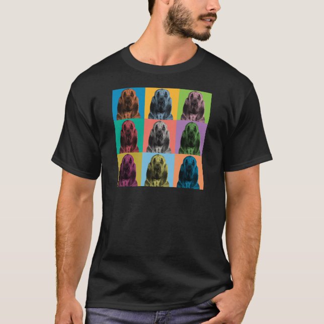 Bloodhound Pop-Art T-Shirt (Front)