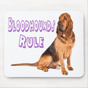 Bloodhound Puppy Dogs Rule Mousepad