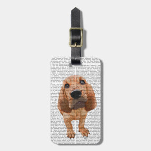 Bloodhound Puppy Luggage Tag