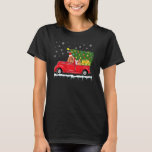Bloodhound Red Car Truck Christmas Tree Santa Xmas T-Shirt<br><div class="desc">Bloodhound Red Car Truck Christmas Tree Santa Xmas Dog</div>