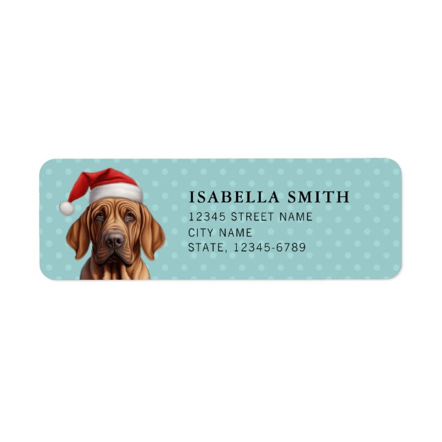 Bloodhound Return Address Labels (Front)