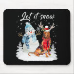 Bloodhound Santa Dog Christmas Snowman Xmas Pajama Mouse Pad<br><div class="desc">Bloodhound Santa Dog Christmas Snowman Xmas Pajama</div>