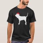 Bloodhound  Santa Hat Christmas T-Shirt<br><div class="desc">Bloodhound  Santa Hat Christmas</div>