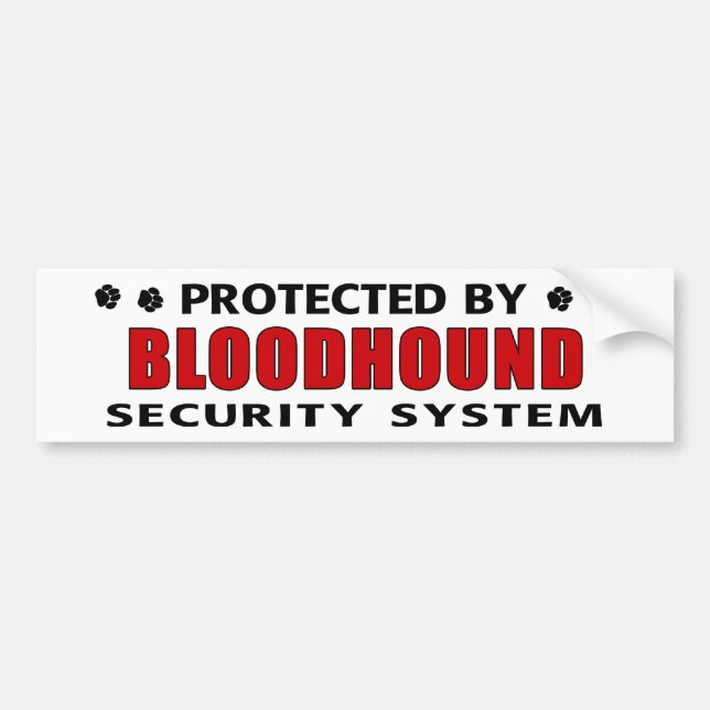 Bloodhound Security Bumper Sticker (Front)