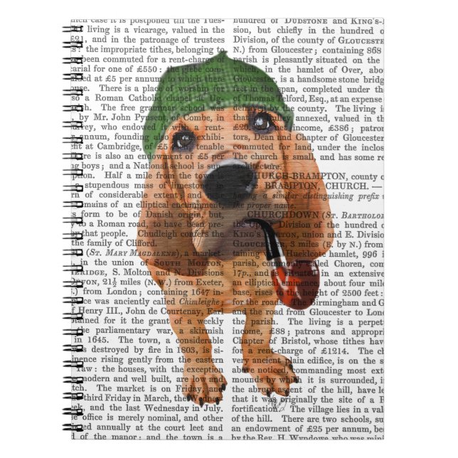 Bloodhound Sherlock Holmes 2 Spiral Notebook (Front)