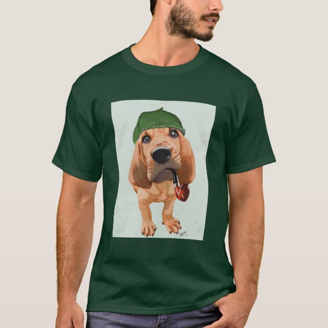 Bloodhound Sherlock Holmes T-Shirt (Front)