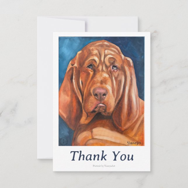 bloodhound thank you note (Front)