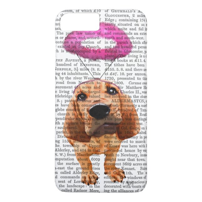 Bloodhound With Angelic Pink Halo Case-Mate iPhone Case (Back)