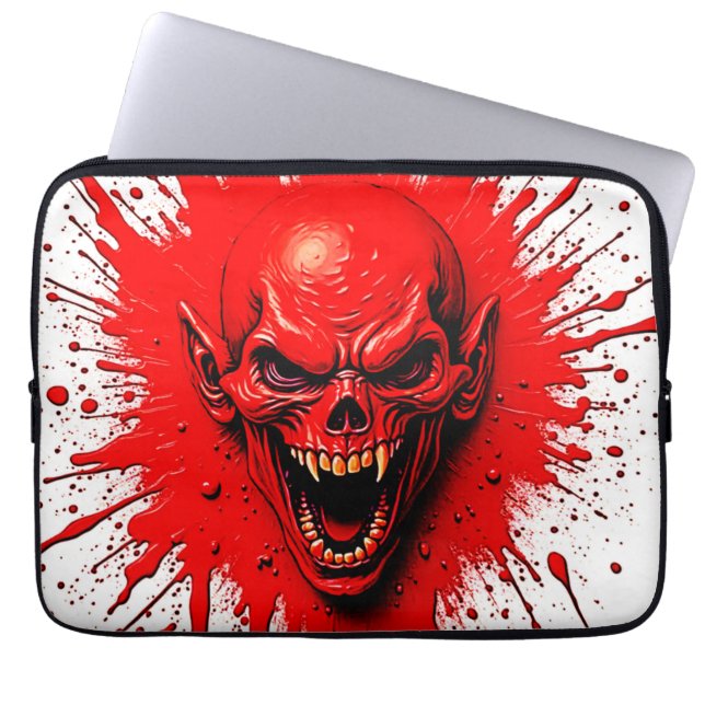 Bloodlust: The Vengeful Vampire Laptop Sleeve (Front)