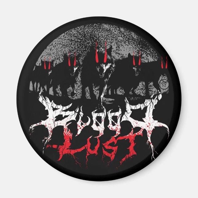 Bloodlust Wolf Pack Magnet (Front)