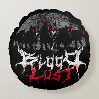 Bloodlust Wolf Pack Round Cushion