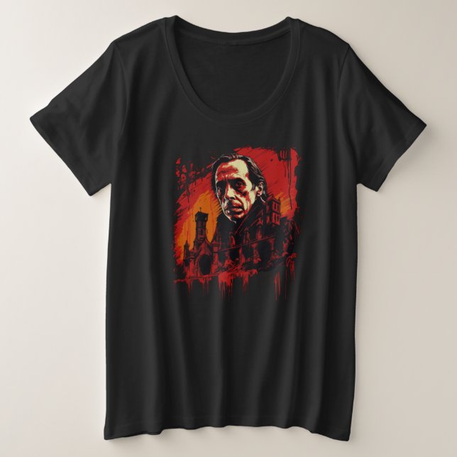 Bloodmoon Castle Plus Size T-Shirt (Design Front)