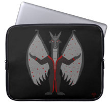 Bloodmoon Dragon RPG on Black Laptop Sleeve