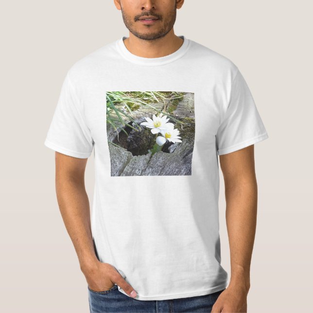 Bloodroot, Sanguinaria canadensis T-Shirt (Front)