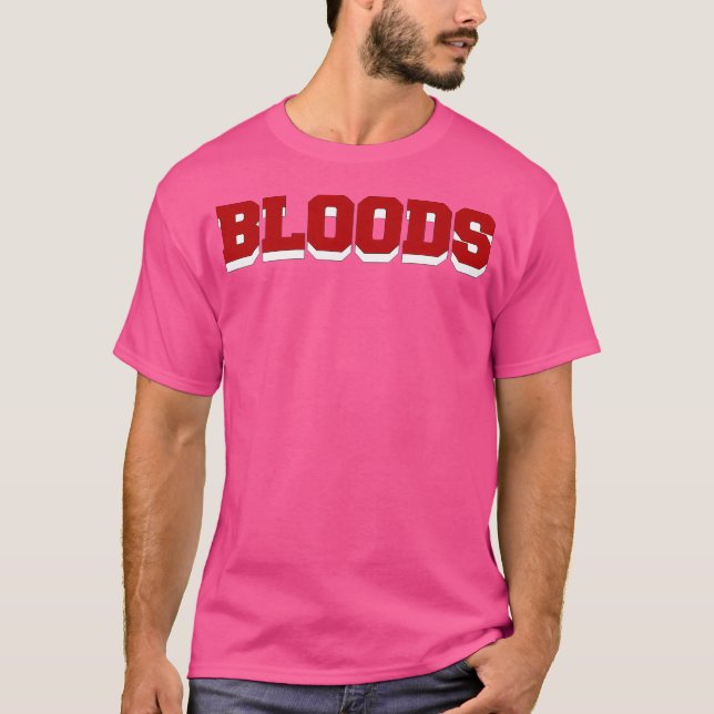 Bloods Hip Hop Rap T-Shirt (Front)
