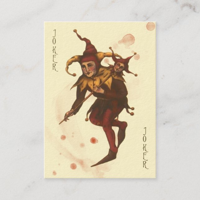 Bloodstained Joker Calling Card (Front)