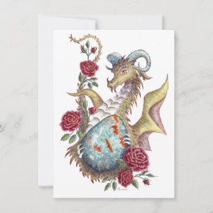Bloodstone Dragon - Greeting card
